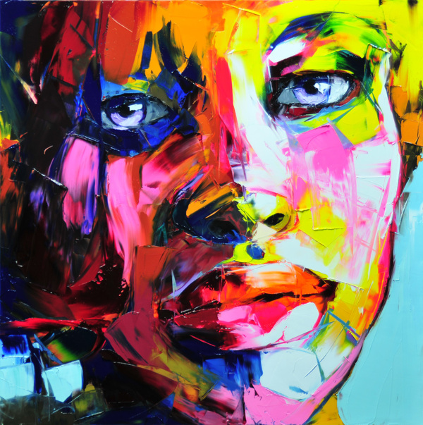 Francoise Nielly Portrait Palette Painting Expression Face059